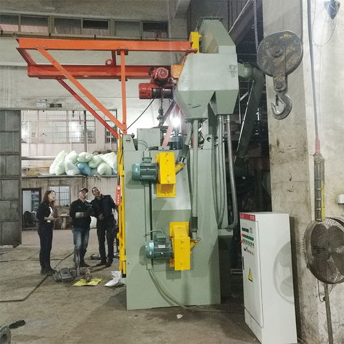 Q372吊鉤式拋丸機 五金掛具吊掛式拋丸在機電行業的關鍵應用
